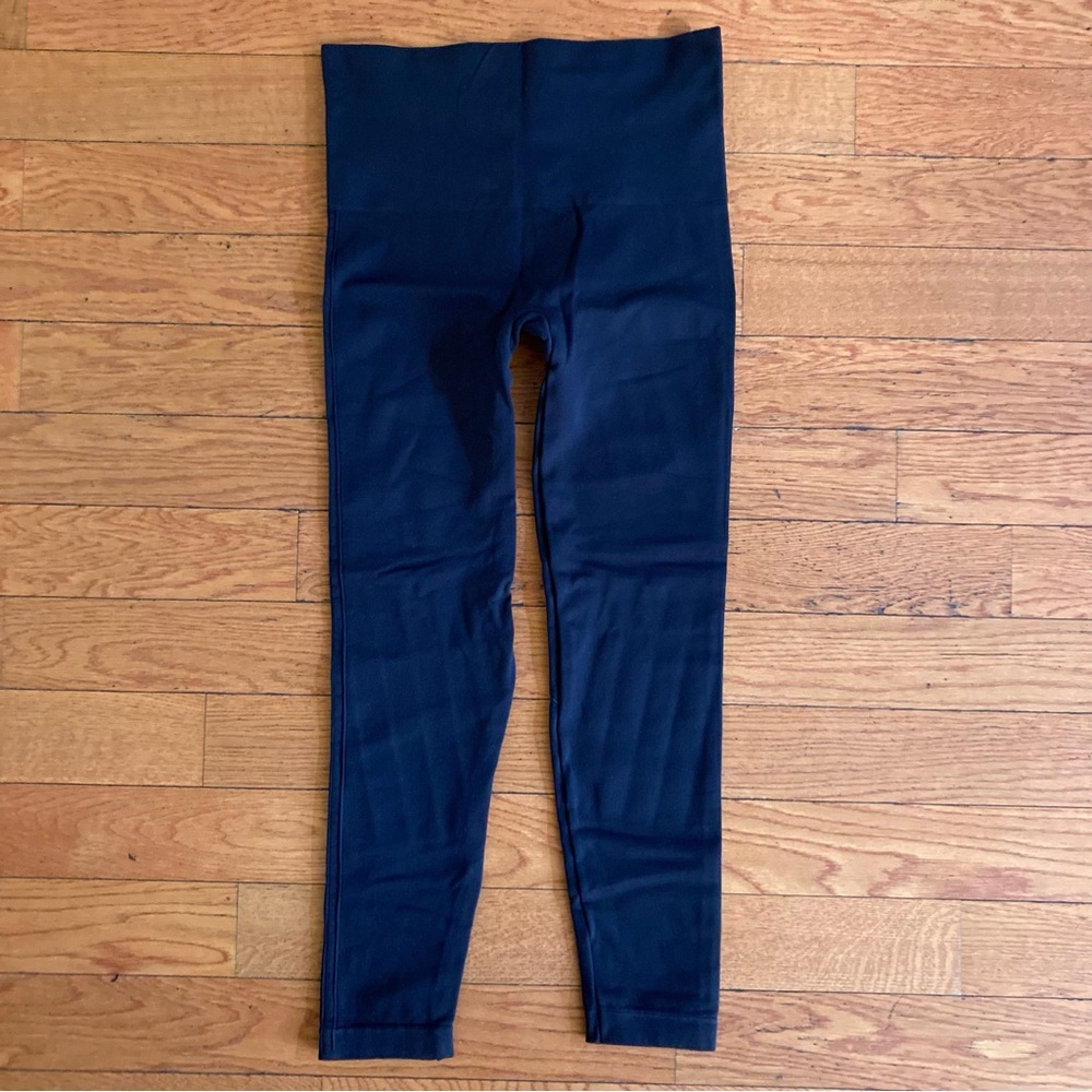 Spanx Black Stretch Leggings High Waist Pants Sz L